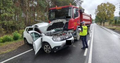 Groźny wypadek w Józefowie Groźny wypadek w Józefowie