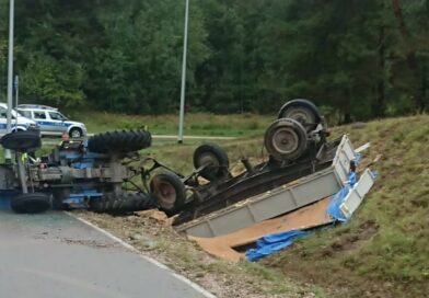 Śmiertelny wypadek z udziałem ciągnika rolniczego