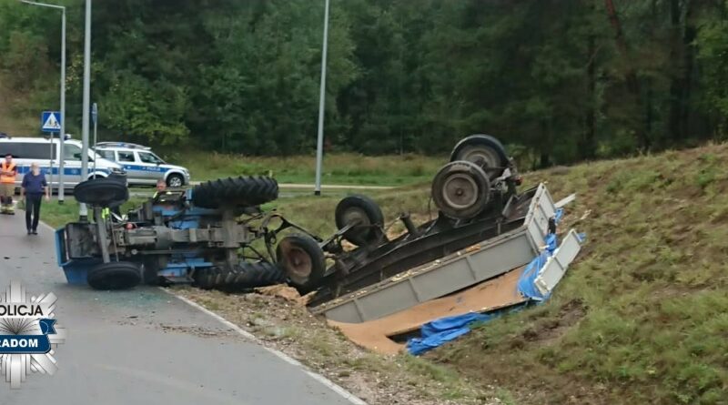 Śmiertelny wypadek z udziałem ciągnika rolniczego