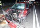 Uderzył w jadące przed nim auto